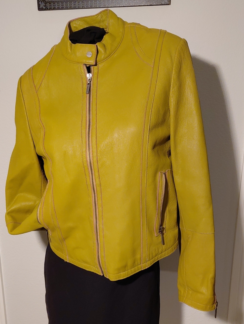 Wilsons Mustard Leather Jacket